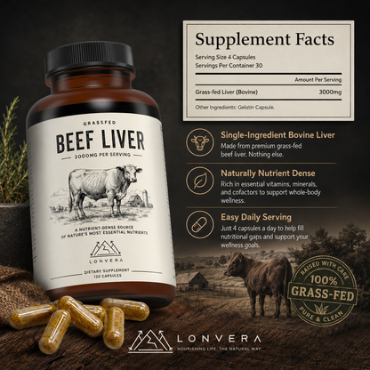 Grass-Fed Beef Liver Capsules